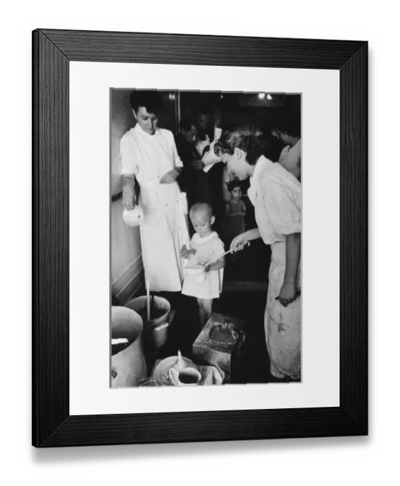 Framed Print : Quakers aid refugees WWII Framed Print : Quakers aid refugees WWII