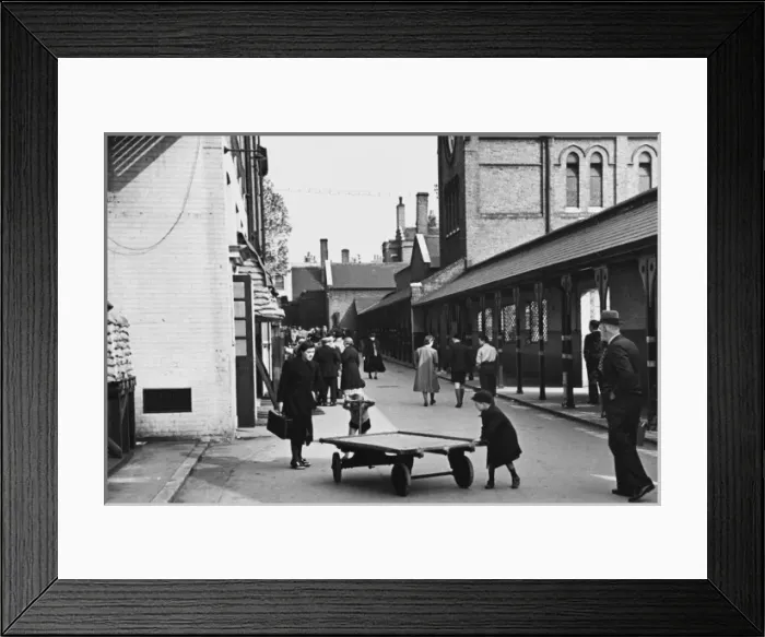 Framed Print : Refugee receiving station WWII Framed Print : Refugee receiving station WWII