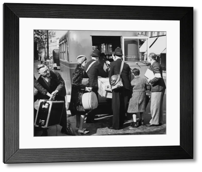 Framed Print : Refugee transport WWII Framed Print : Refugee transport WWII