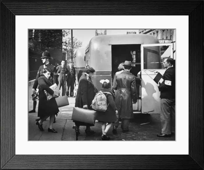 Framed Print : Belgian refugee transport WWII Framed Print : Belgian refugee transport WWII