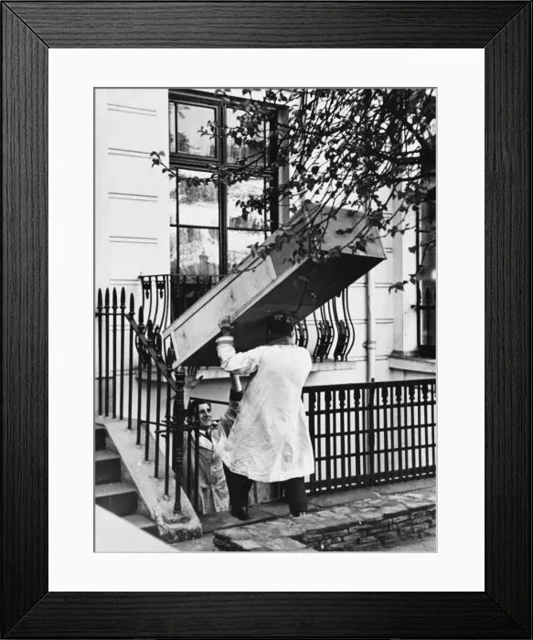 Framed Print : Furniture collection for refugees WWII