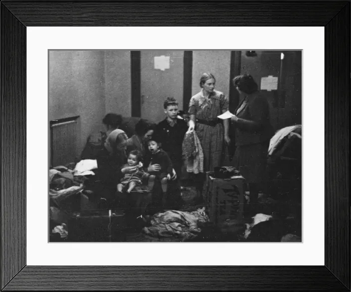 Framed Print : Internal refugees WWII Framed Print : Internal refugees WWII