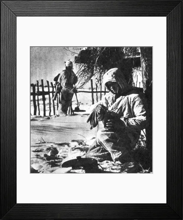 Framed Print : Finnish soldiers WWII Framed Print : Finnish soldiers WWII