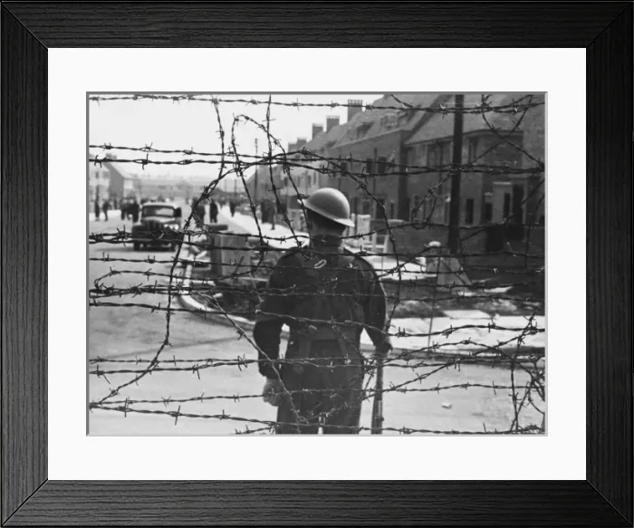Framed Print : British internment camp WWII Framed Print : British internment camp WWII