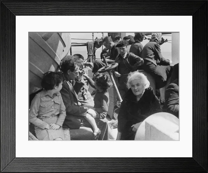 Framed Print : Refugee ship WWII Framed Print : Refugee ship WWII