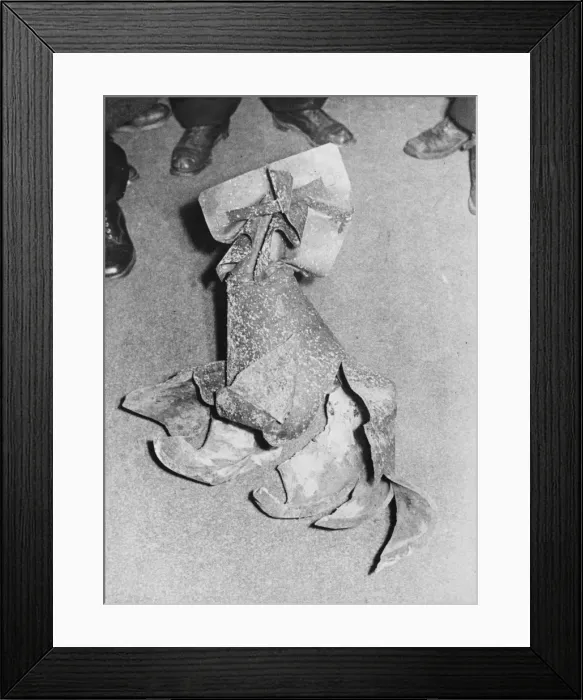 Framed Print : Bomb remnants WWII Framed Print : Bomb remnants WWII