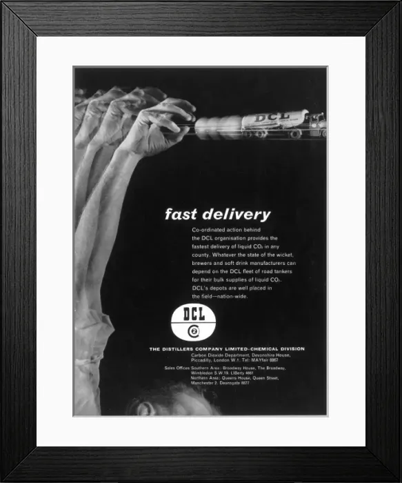 Framed Print : Fast Delivery advertisement Framed Print : Fast Delivery advertisement