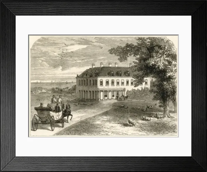 Framed Print : Brook House, Isle of Wight Framed Print : Brook House, Isle of Wight