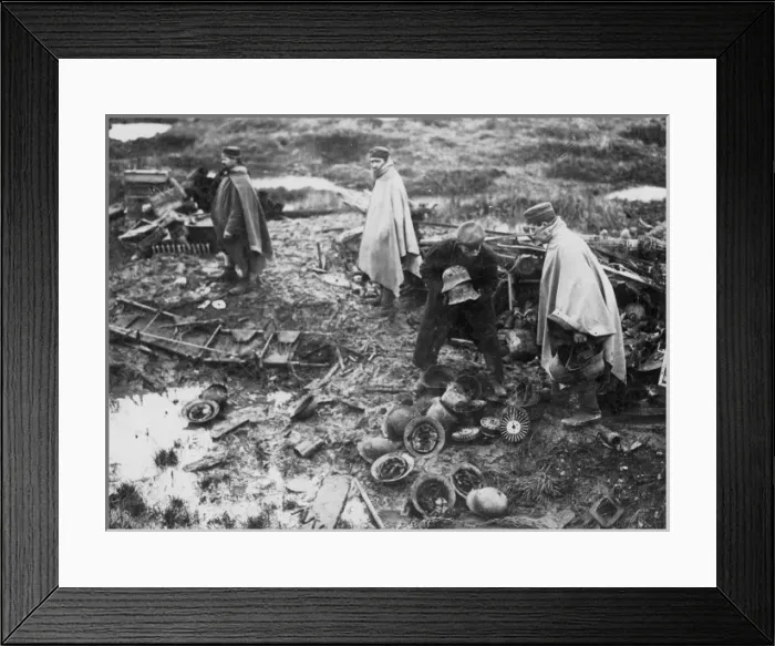 Framed Print : Clearing up after the Battle of Menin Road Framed Print : Clearing up after the Battle of Menin Road
