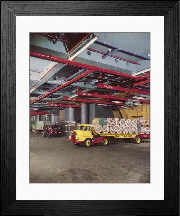 Framed Print : Internal Roadway at Daily Mirror Printing Works Framed Print : Internal Roadway at Daily Mirror Printing Works