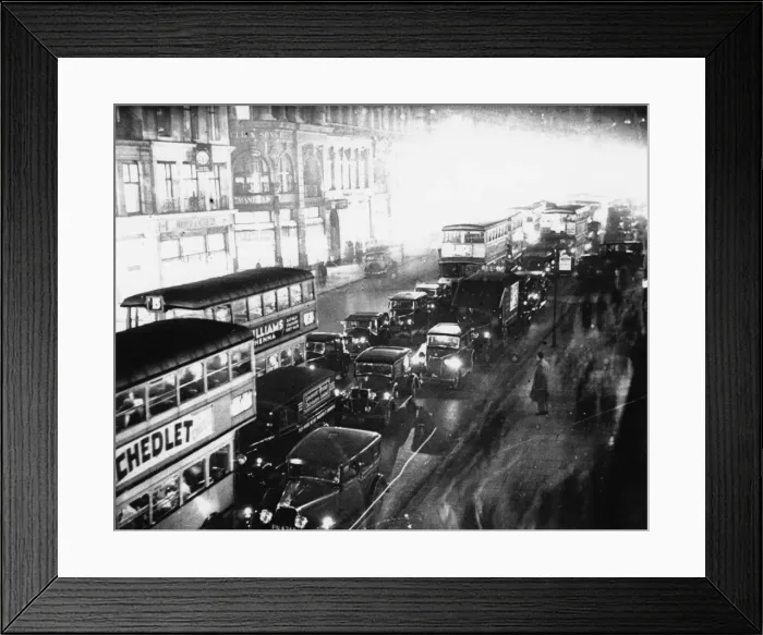 Framed Print : Central London traffic at night Framed Print : Central London traffic at night