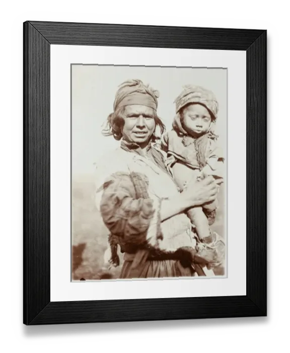 Framed Print : Turkish Mother and young child Framed Print : Turkish Mother and young child