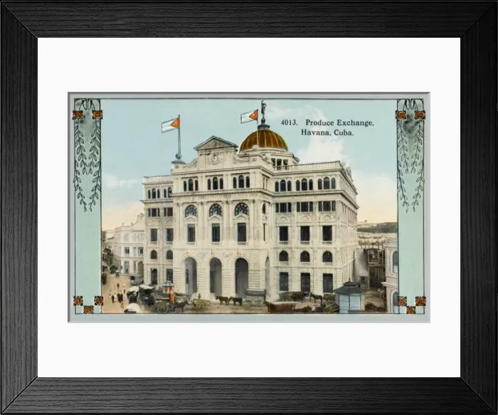Framed Print : The Produce Exchange, Havana, Cuba Framed Print : The Produce Exchange, Havana, Cuba