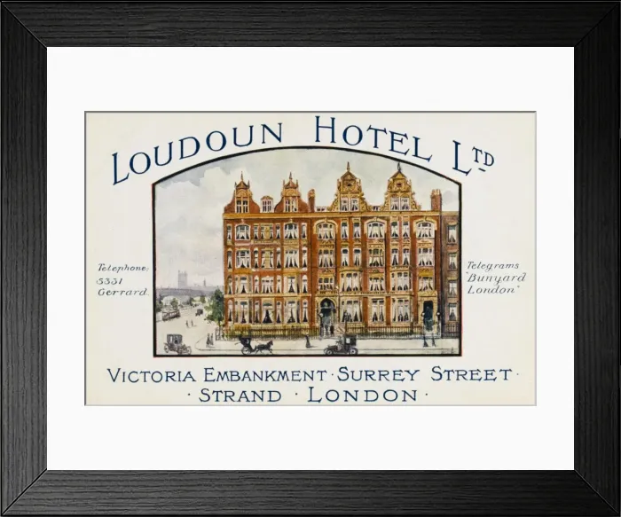 Framed Print : The Loudoun Hotel - London Framed Print : The Loudoun Hotel - London