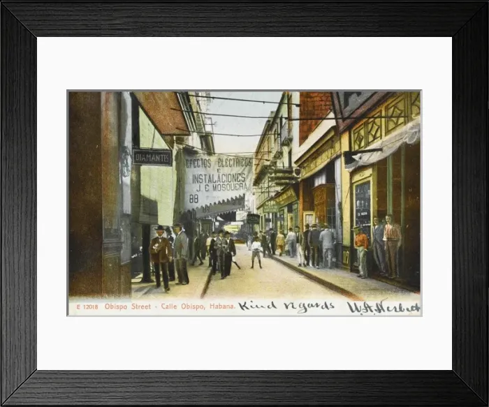 Framed Print : Cuba - Obispo Street, Havana Framed Print : Cuba - Obispo Street, Havana