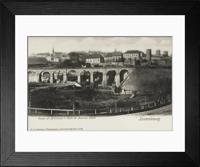 Framed Print : Rham Plateau, Luxembourg - Passarelle Viaduct Framed Print : Rham Plateau, Luxembourg - Passarelle Viaduct