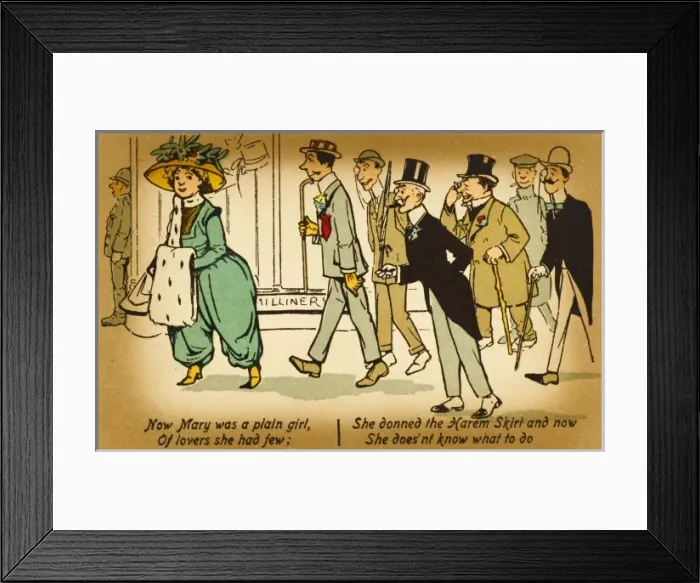 Framed Print : Mary attracts the chaps Framed Print : Mary attracts the chaps