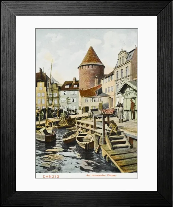 Framed Print : Activity on the waterfront at Gdansk, Poland Framed Print : Activity on the waterfront at Gdansk, Poland