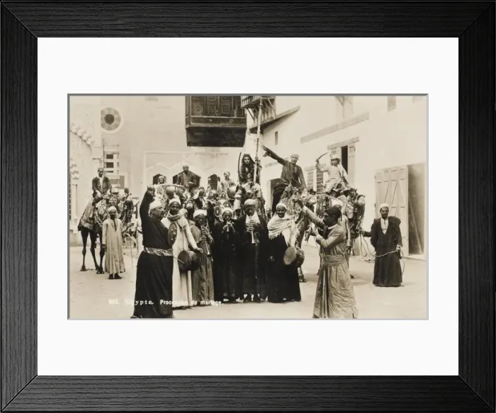 Framed Print : Egypt - Marriage Procession Framed Print : Egypt - Marriage Procession
