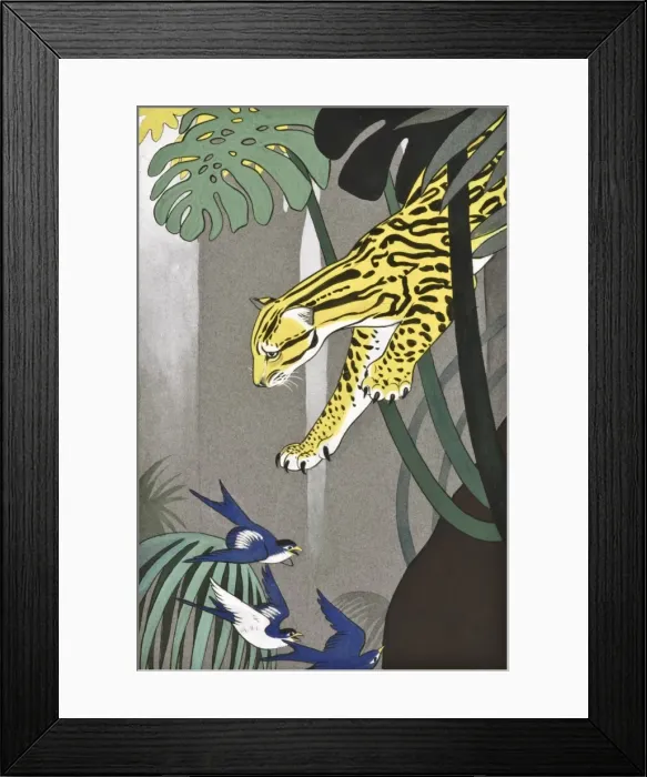 Framed Print : Ocelot chasing birds Framed Print : Ocelot chasing birds