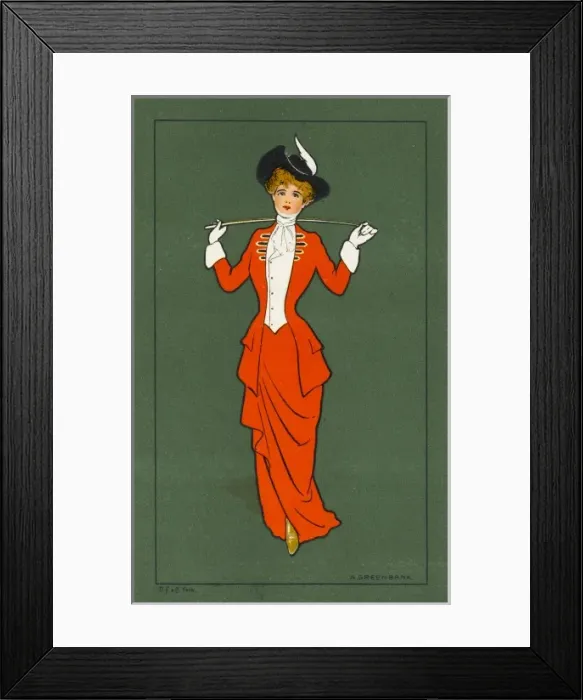 Framed Print : Lady in riding attire Framed Print : Lady in riding attire