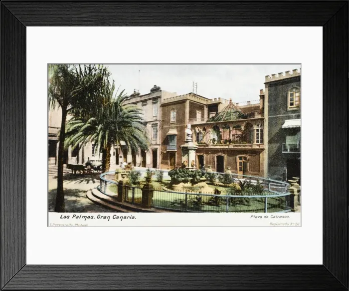 Framed Print : Las Palmas, Gran Canaria - Plaza de Cairasco Framed Print : Las Palmas, Gran Canaria - Plaza de Cairasco