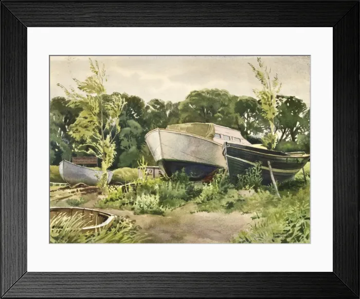 Framed Print : Boats out of the water Framed Print : Boats out of the water