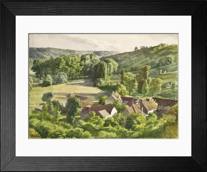 Framed Print : Landscape in the evening light Framed Print : Landscape in the evening light
