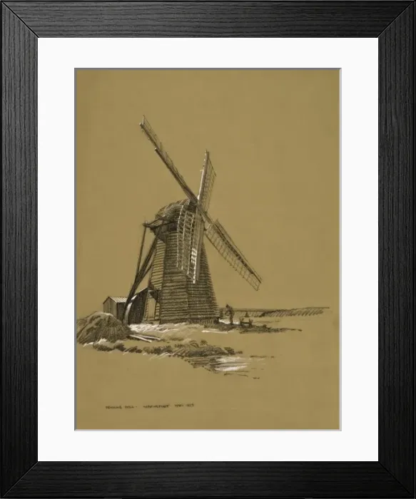 Framed Print : Draining Mill at Herringfleet, Suffolk Framed Print : Draining Mill at Herringfleet, Suffolk
