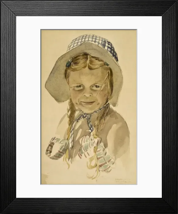 Framed Print : Girl in bonnet Framed Print : Girl in bonnet