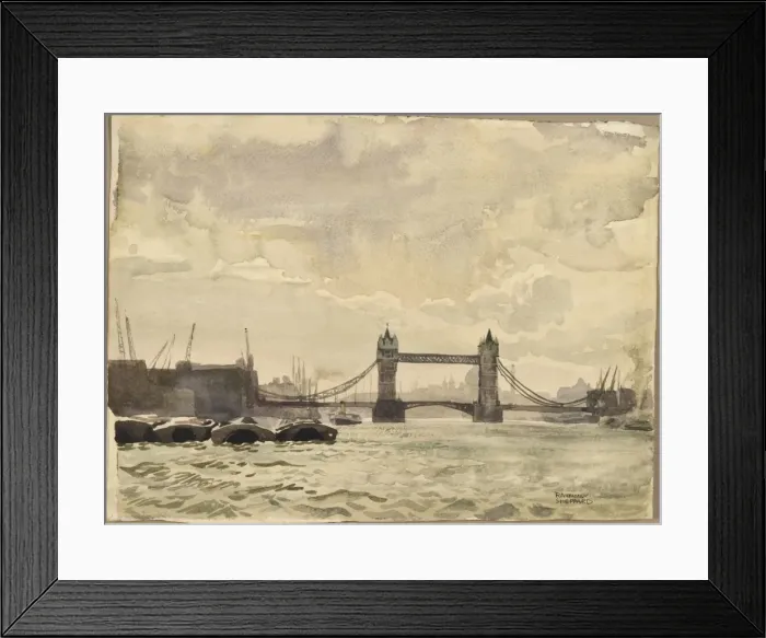 Framed Print : View of Tower Bridge from the Thames Framed Print : View of Tower Bridge from the Thames