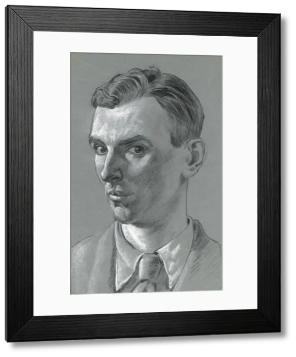 Framed Print : Self portrait of Raymond Sheppard in pastel Framed Print : Self portrait of Raymond Sheppard in pastel