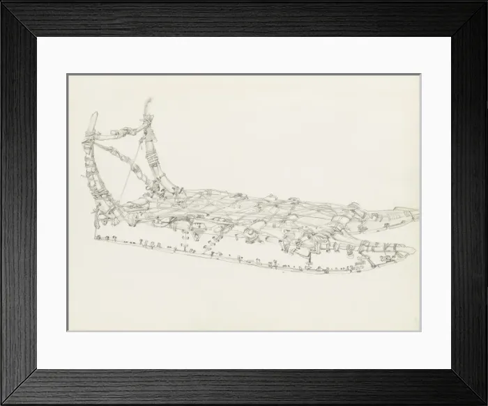 Framed Print : An eskimo Sled Framed Print : An eskimo Sled
