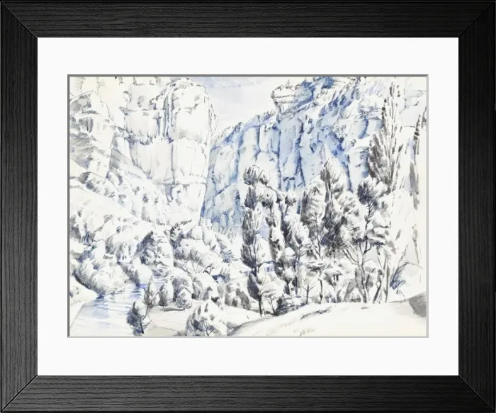 Framed Print : The mouth of a rocky ravine Framed Print : The mouth of a rocky ravine