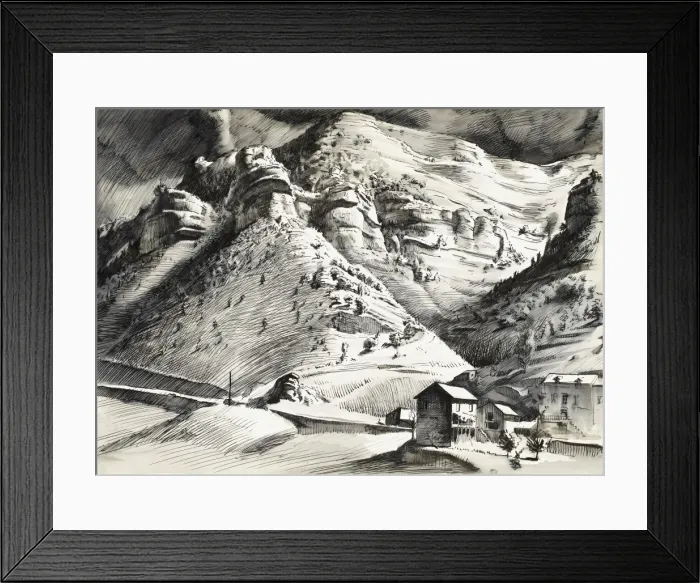 Framed Print : Stormy mountains Framed Print : Stormy mountains