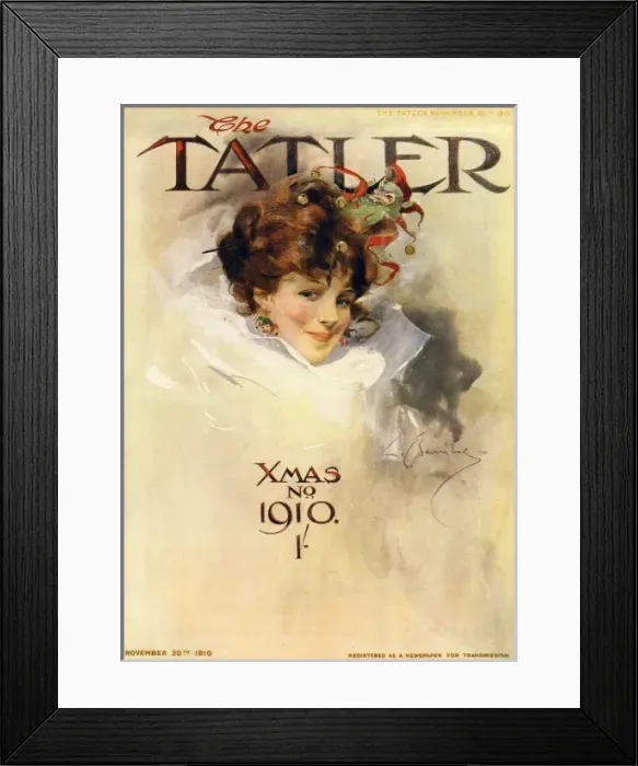 Framed Print : Tatler Christmas Number 1910 Framed Print : Tatler Christmas Number 1910