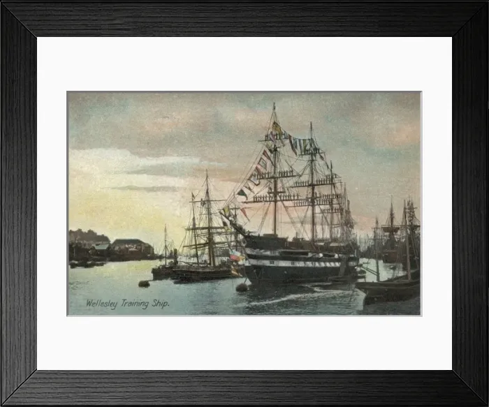 Framed Print : Training Ship Wellesley, North Shields, Northumberland Framed Print : Training Ship Wellesley, North Shields, Northumberland
