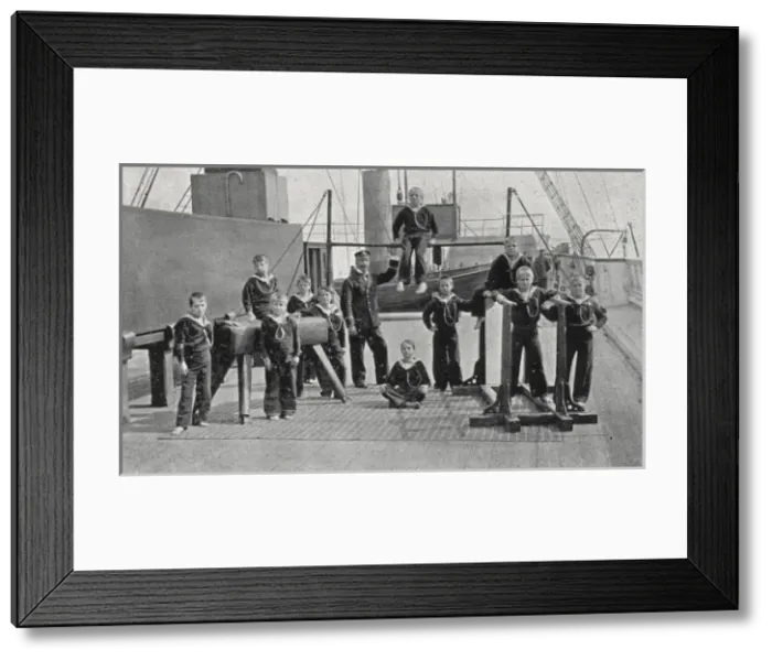 Framed Print : Gymnastics Class, Training Ship Wellesley, North Shields Framed Print : Gymnastics Class, Training Ship Wellesley, North Shields