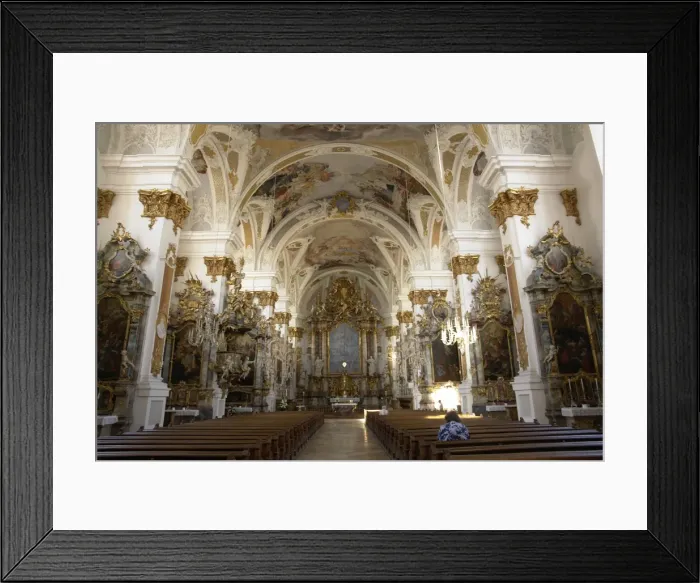 Framed Print : Studienkirche interior, Dillingen, Bavaria, Germany Framed Print : Studienkirche interior, Dillingen, Bavaria, Germany