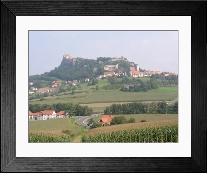 Framed Print : Distant view of Riegersburg Castle, Styria, Austria Framed Print : Distant view of Riegersburg Castle, Styria, Austria