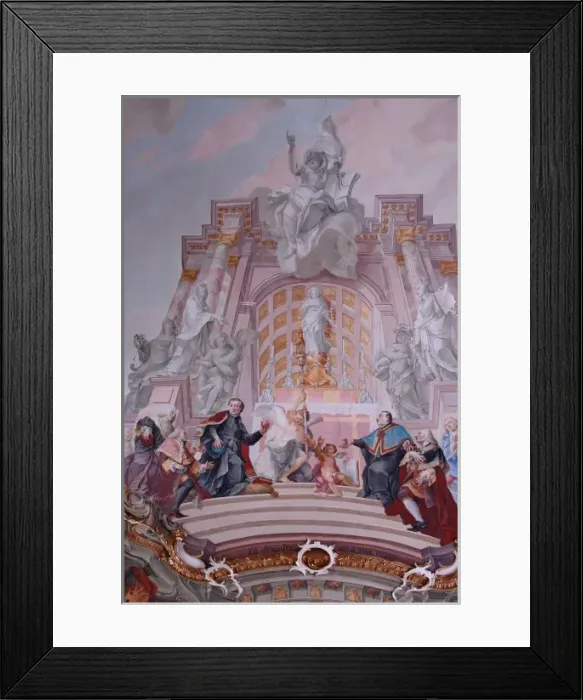 Framed Print : Ceiling fresco, Golden Hall, Dillingen, Bavaria, Germany Framed Print : Ceiling fresco, Golden Hall, Dillingen, Bavaria, Germany