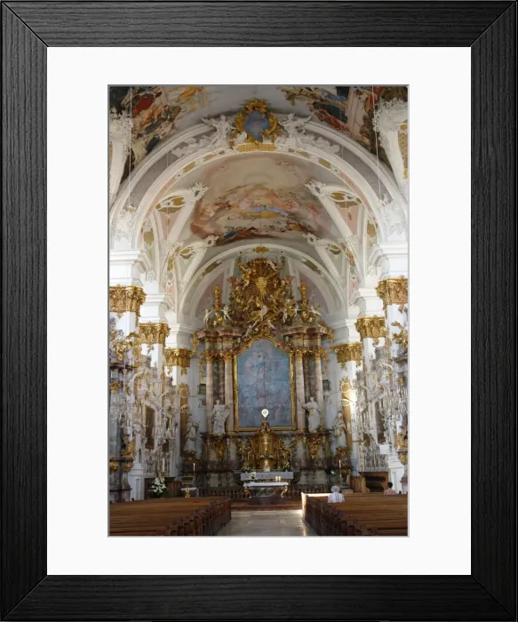 Framed Print : Studienkirche interior, Dillingen, Bavaria, Germany Framed Print : Studienkirche interior, Dillingen, Bavaria, Germany