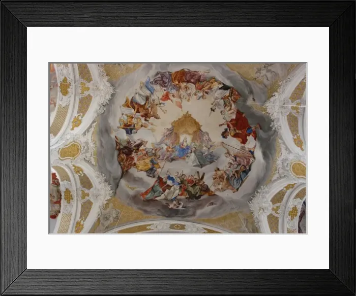 Framed Print : Studienkirche fresco, Dillingen, Bavaria, Germany Framed Print : Studienkirche fresco, Dillingen, Bavaria, Germany