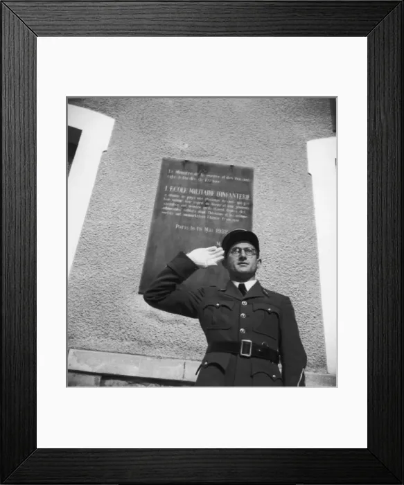 Framed Print : French infantry officer training WWII Framed Print : French infantry officer training WWII