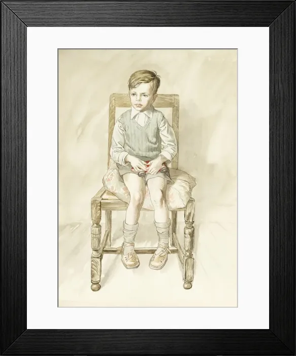 Framed Print : Young Boy a holding racing car Framed Print : Young Boy a holding racing car