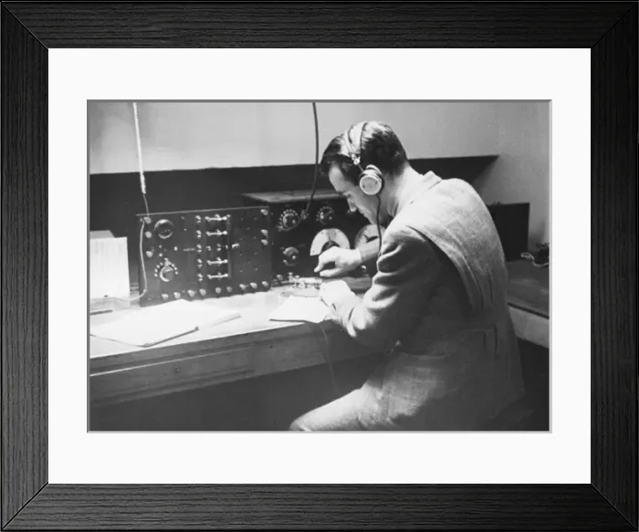 Framed Print : French radio operator training WWII Framed Print : French radio operator training WWII