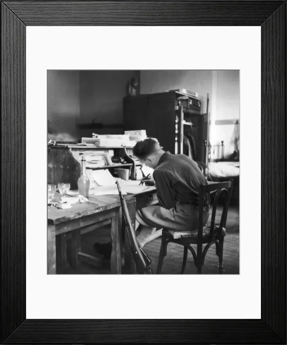 Framed Print : French infantry officer training WWII Framed Print : French infantry officer training WWII