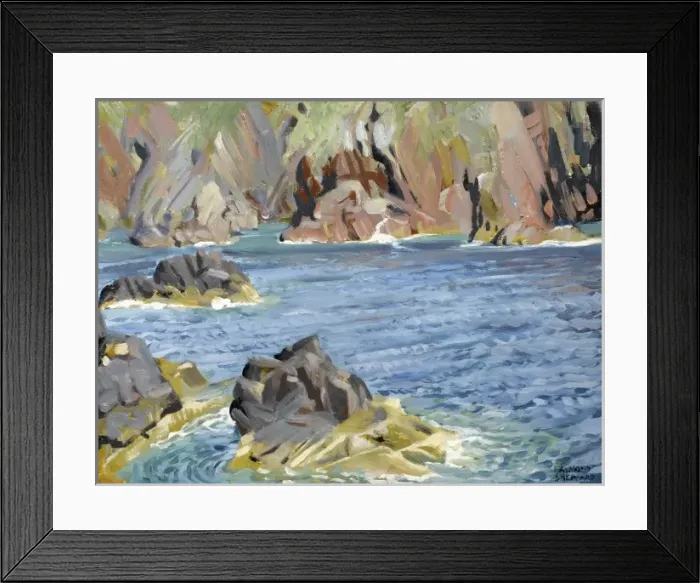Framed Print : Coastal landscape with cliffs and rocks Framed Print : Coastal landscape with cliffs and rocks