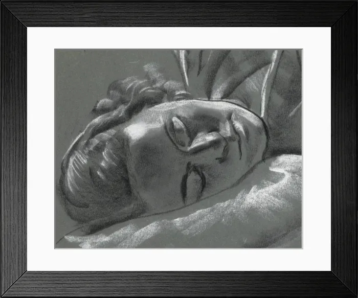 Framed Print : Woman sleeping Framed Print : Woman sleeping