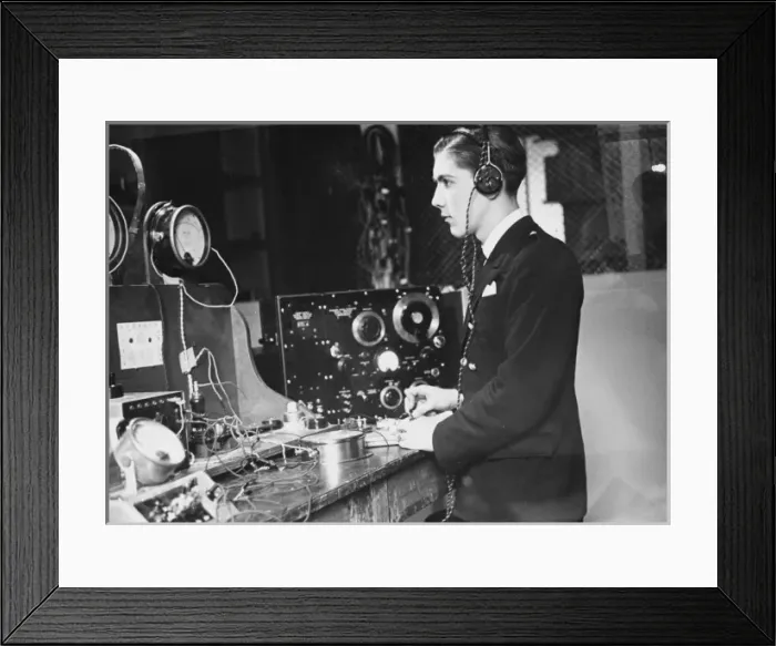 Framed Print : French radio operator training WWII Framed Print : French radio operator training WWII